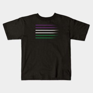 Suffragette Flag Colours UK Kids T-Shirt